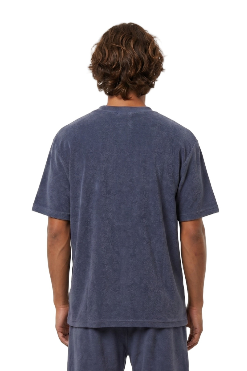 BamBooBay Lazy Terry Mens T-Shirt Navy