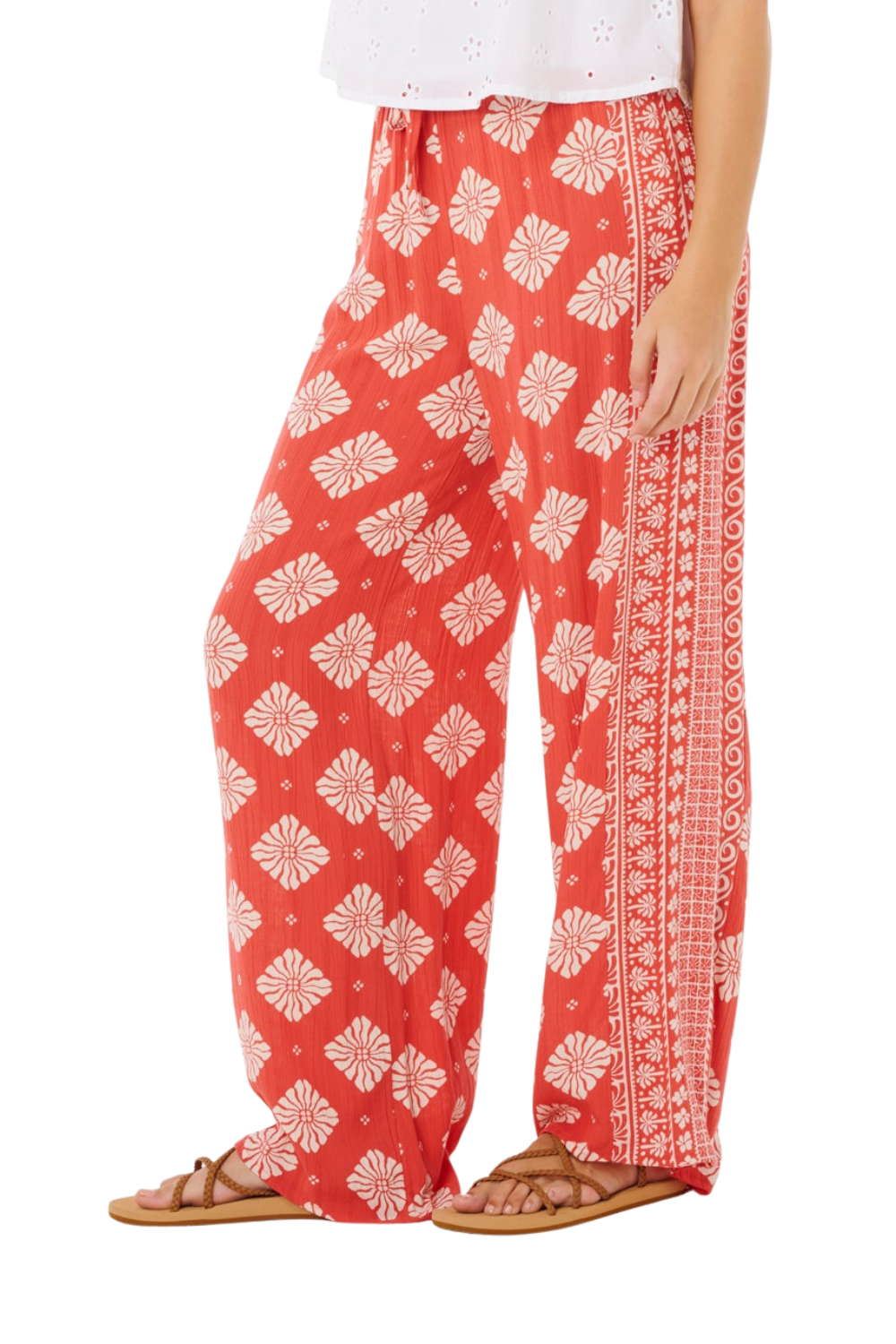 Rip Curl Ventura Womens Wide Leg Pants Red