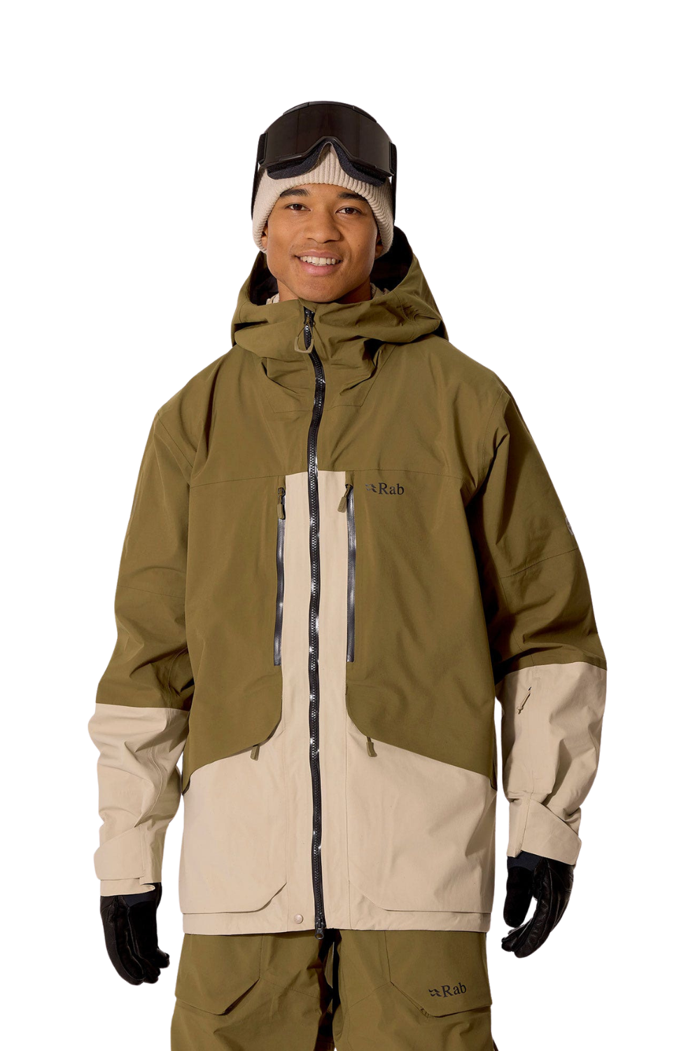 Rab Bigline Mens Waterproof Ski & Snowboard Jacket Oak/Dark Pebble