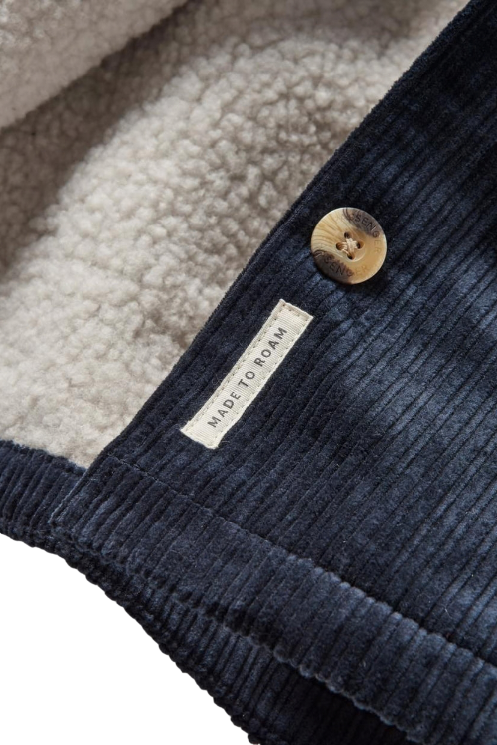 Passenger Flint Womens Corduroy Overshirt Deep Navy