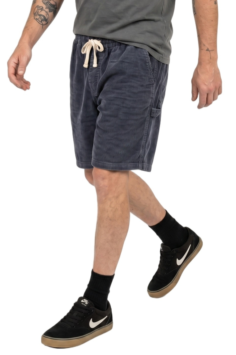 BamBooBay Chippy Chill Mens 22" Cord Shorts Dark Navy
