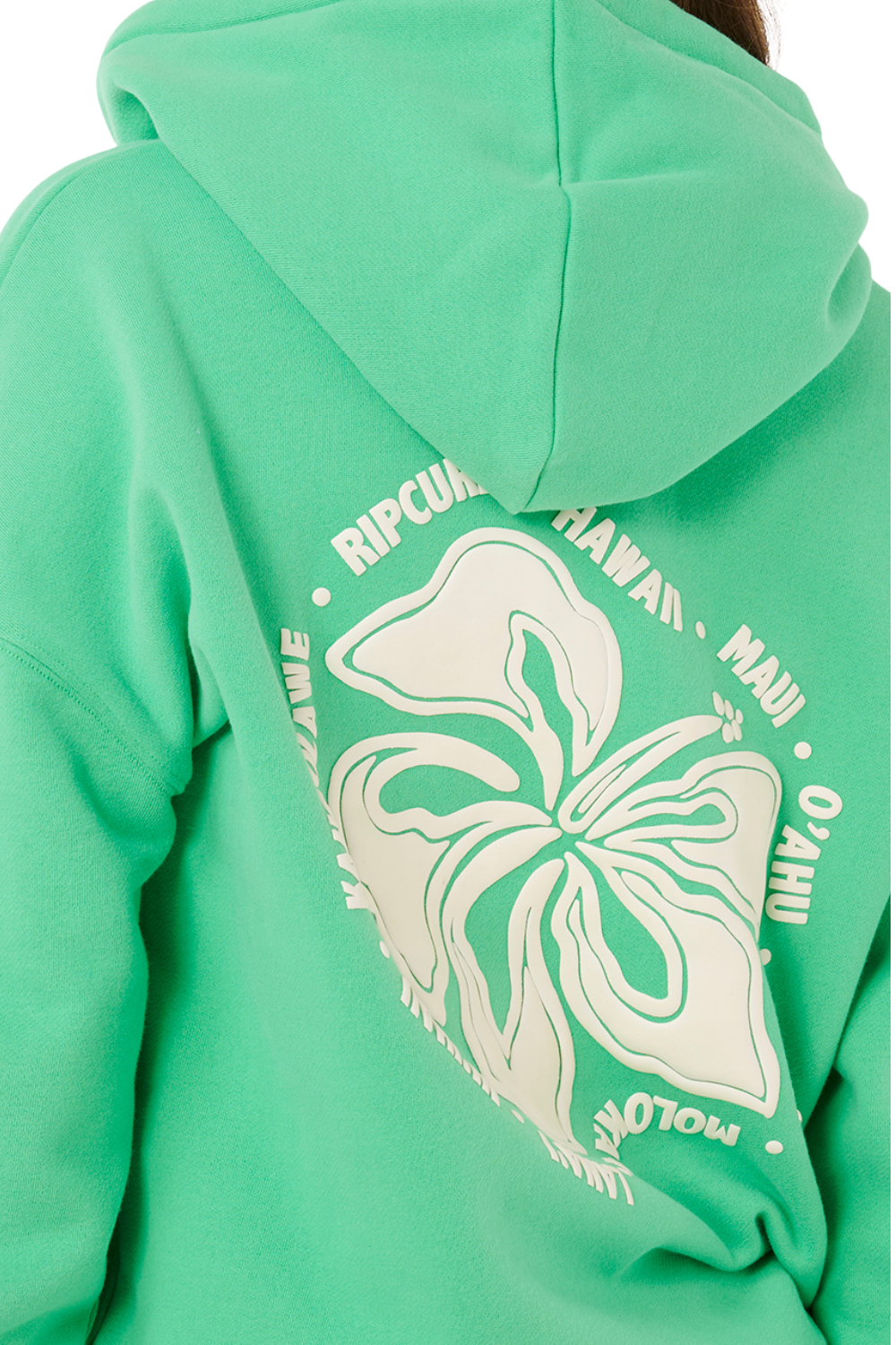Rip Curl Surf Puff Heritage Womens Hoodie Green