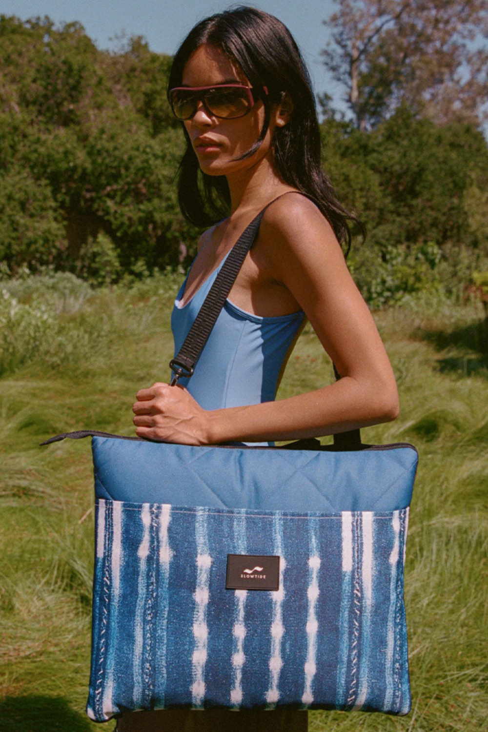 Slowtide Kyoto Packable Picnic Blanket Indigo