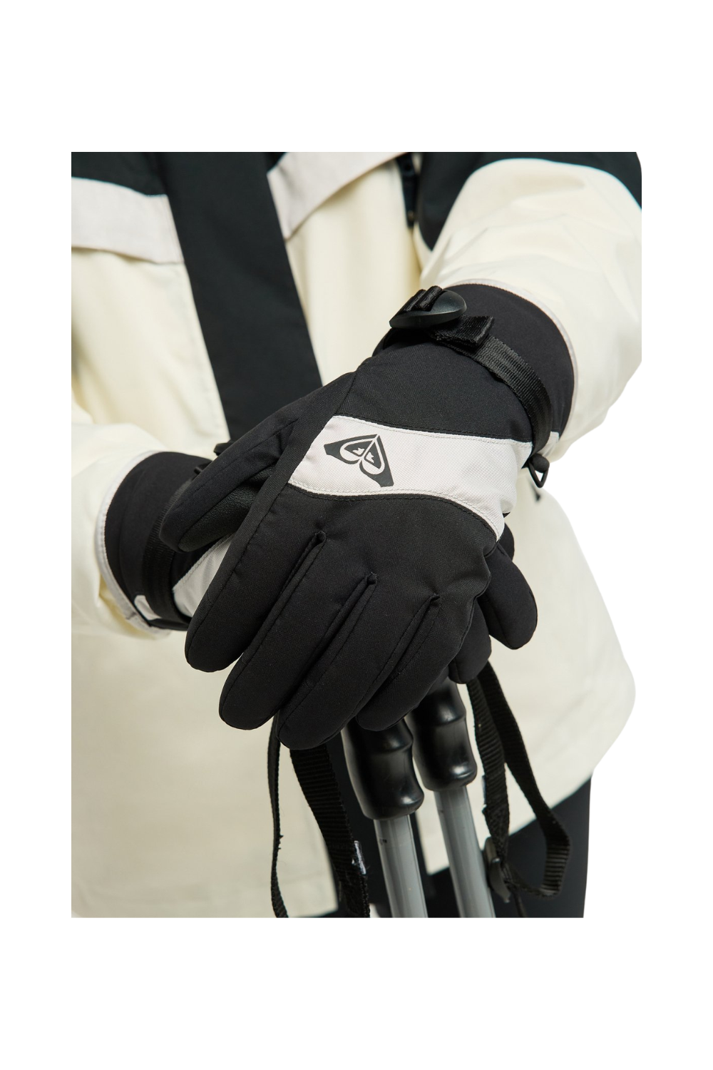 Roxy Roxy Jetty Solid Womens Ski Gloves Silver