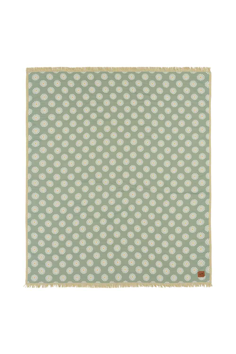 Slowtide Sun Dazed Driftweave Beach Blanket Green