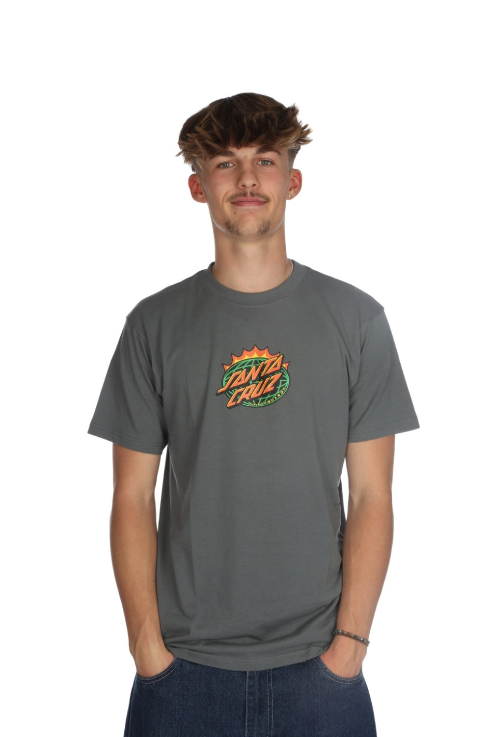Santa Cruz Kendall End Of The Dot T-Shirt Storm Grey