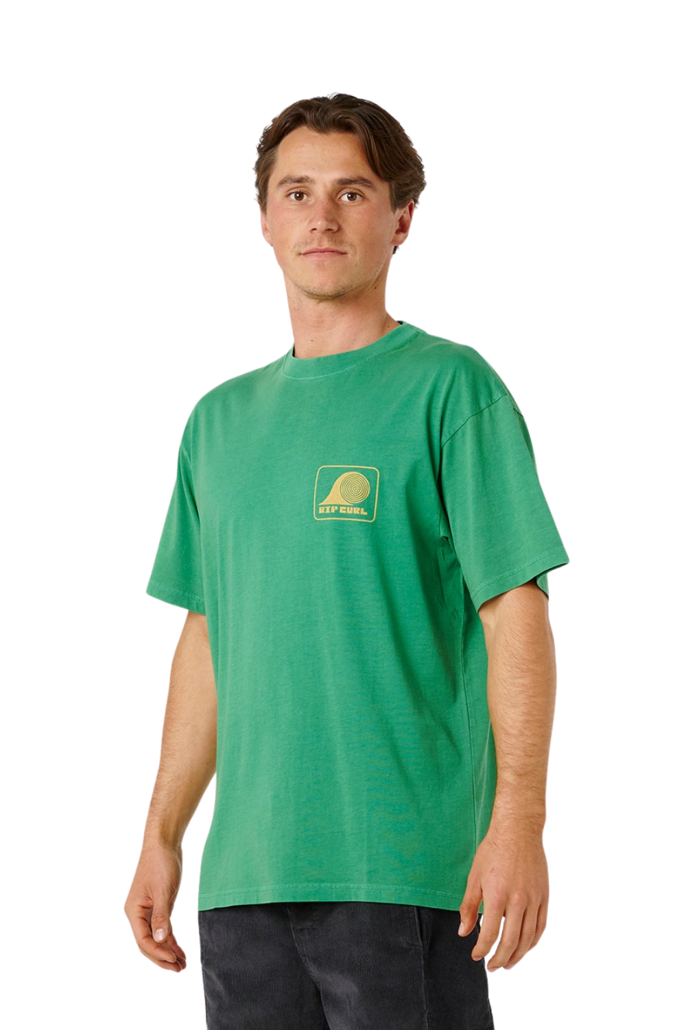 Rip Curl Artist Of The Search Rolling Wave Mens T-Shirt Leaf Green