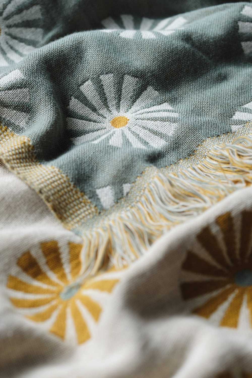 Slowtide Sun Dazed Driftweave Beach Blanket Green
