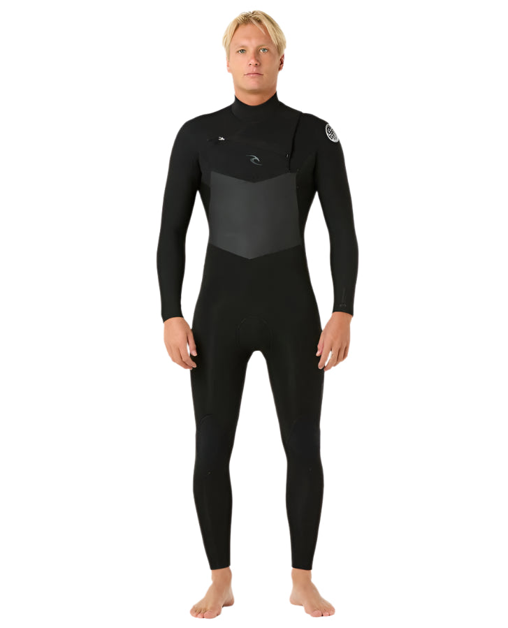Rip Curl Dawn Patrol Chest Zip 4/3 Gb Steamer Wetsuit Black