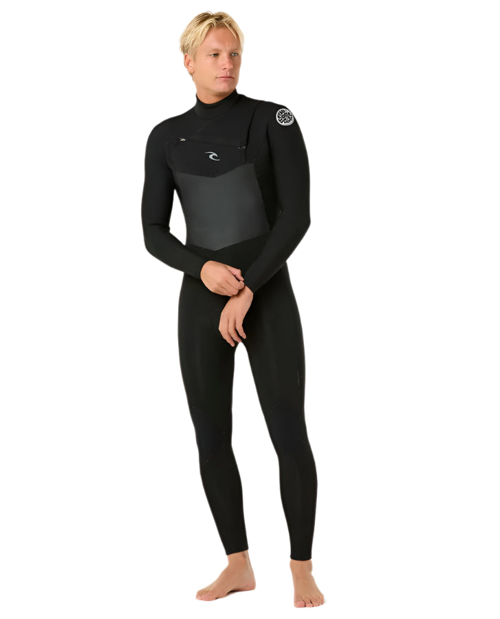 Rip Curl Dawn Patrol Chest Zip 4/3 Gb Steamer Wetsuit Black