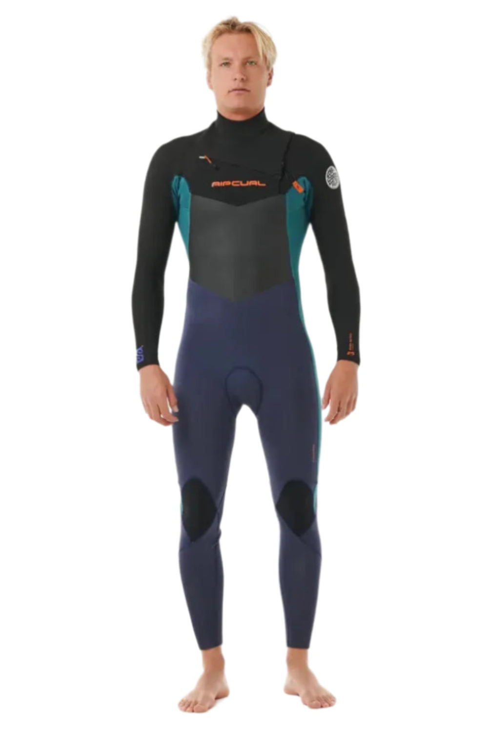 Rip Curl Dawn Patrol Chest Zip 4/3 GB Steamer Wetsuit Purple Night