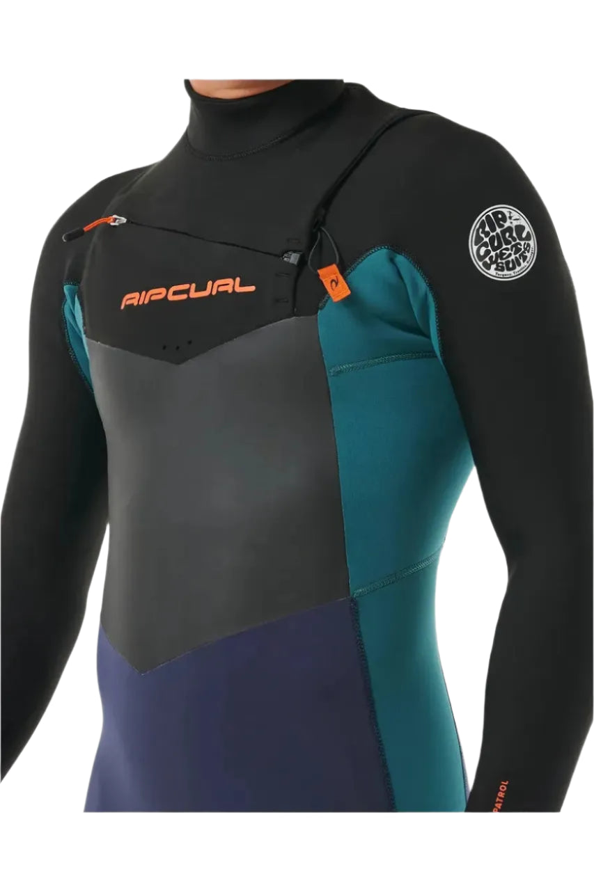 Rip Curl Dawn Patrol Chest Zip 4/3 GB Steamer Wetsuit Purple Night