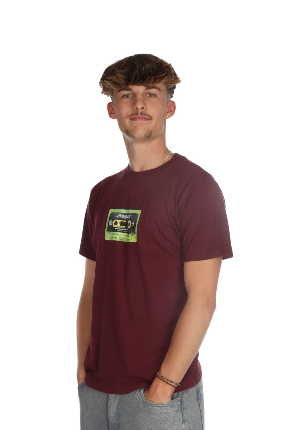 Santa Cruz Reason For Living Mixtape T-Shirt Dark Cherry