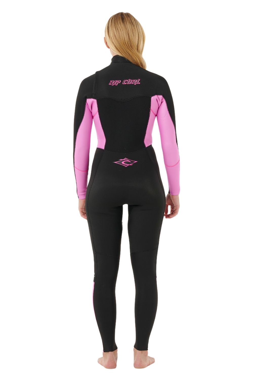 Rip Curl Womens Dawn Patrol 5/3mm Chest Zip Wetsuit Black/Pink