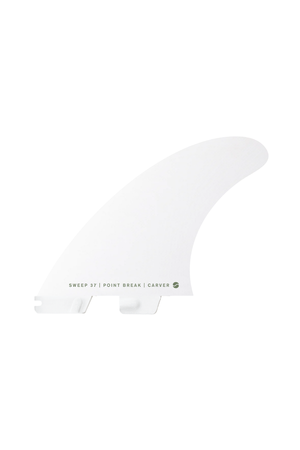 FCS II Carver PC White Edition Large Tri Surfboard Fins White