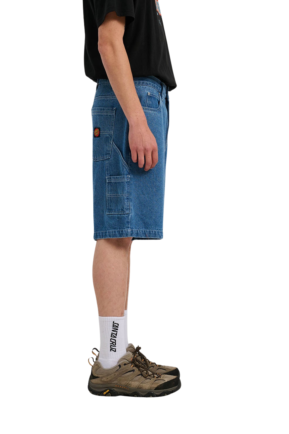 Santa Cruz Mens Carpenter Big Shorts Classic Blue