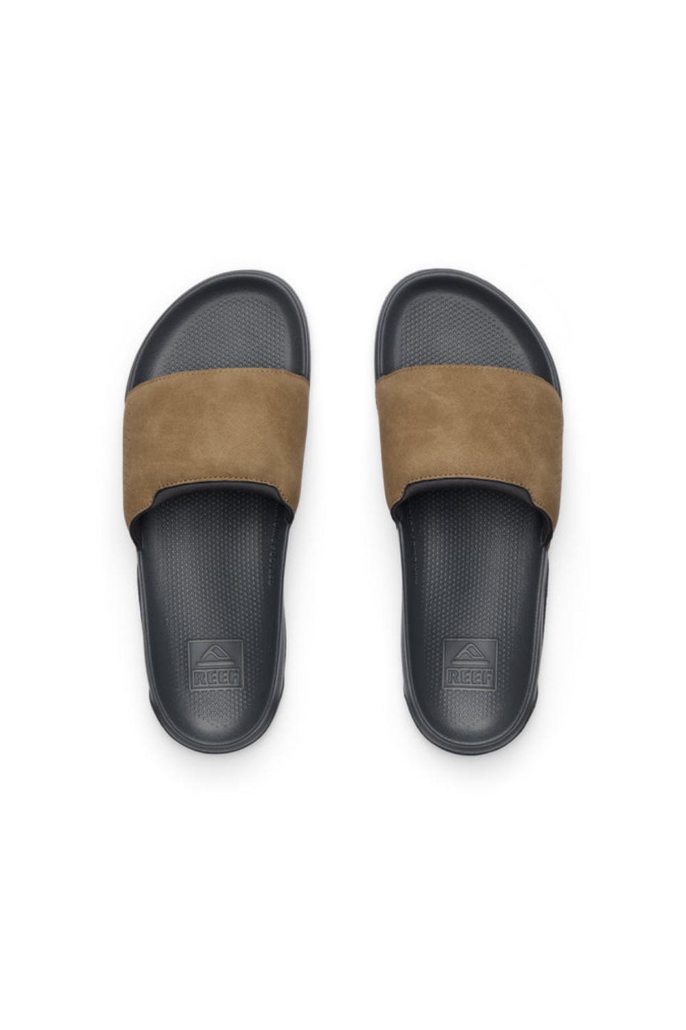 Reef Tailslide Mens Slide Sandals Grey/Tan