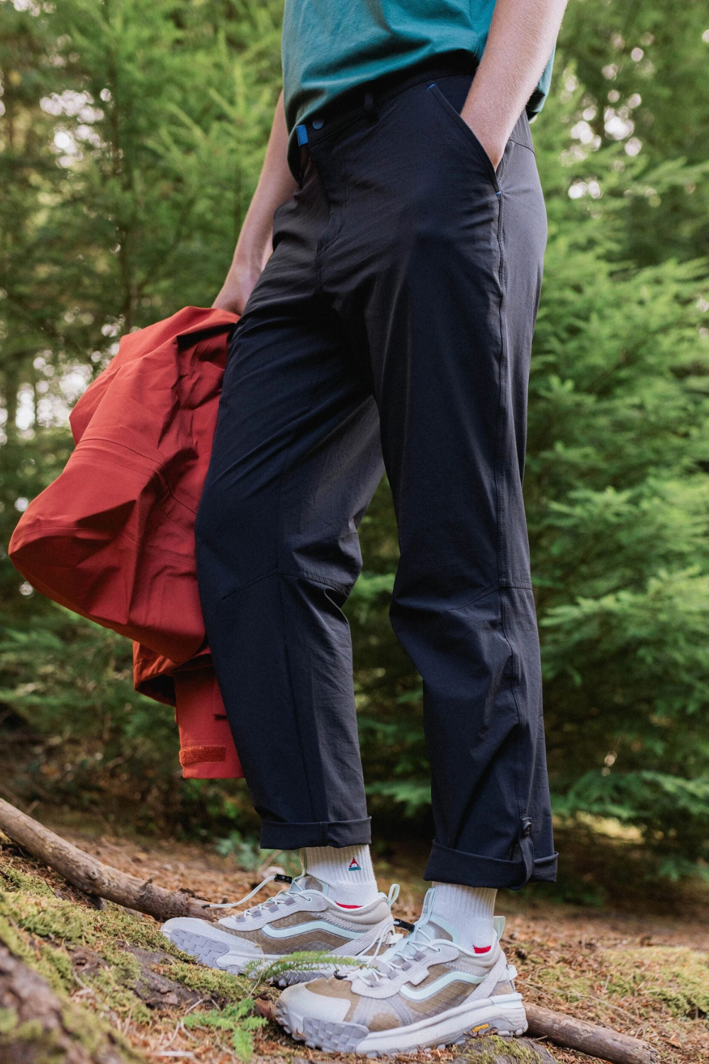 Passenger 365 Trail Roll Up Trousers Black