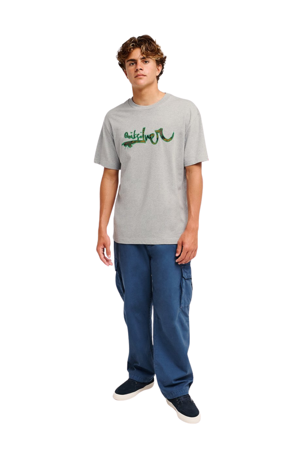 Quiksilver Young Guns Vortex Mens T-Shirt Light Grey Heather