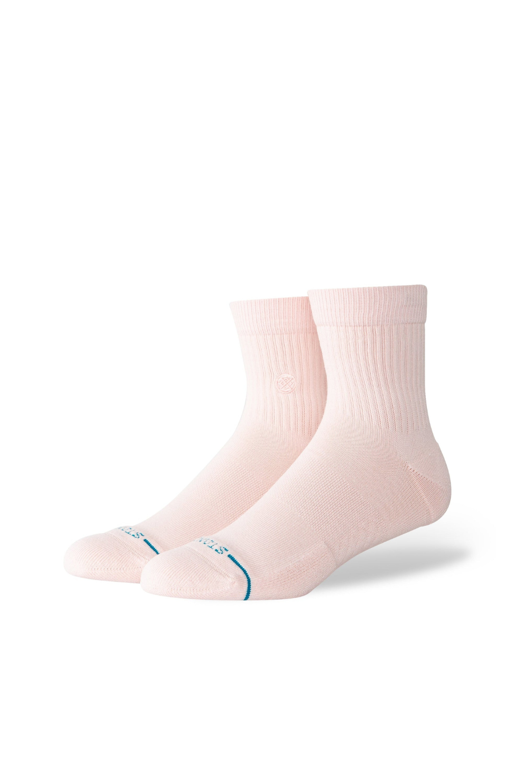 Stance Icon Quarter Crew Socks Pink