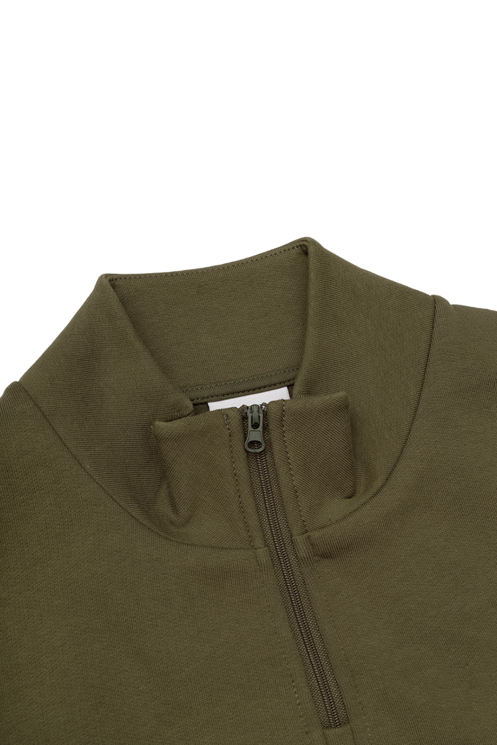 Parlez Horizon 1/4 Zip Sweatshirt Moss
