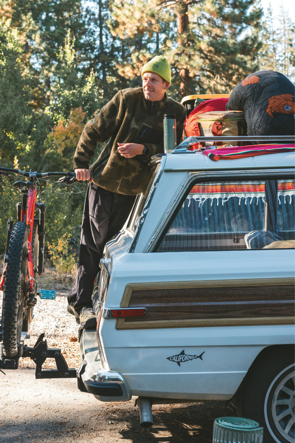 Kavu Wayside Mens Sherpa Fleece Jacket Camo Blur