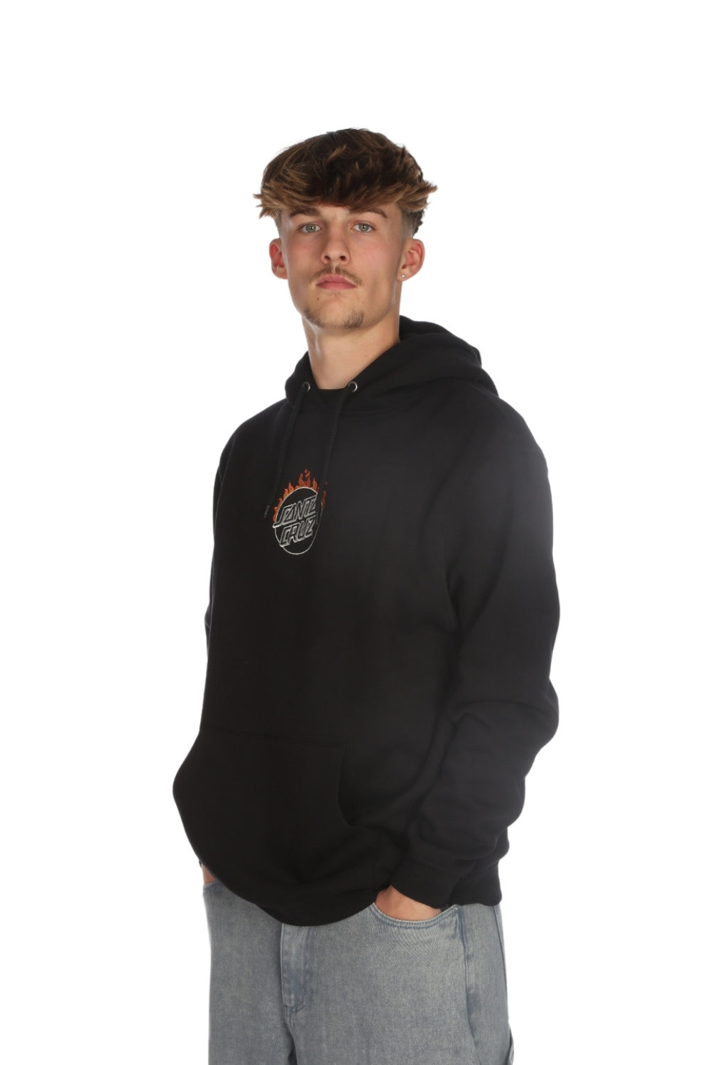 Santa Cruz Burnt Opus Front Hoodie Black
