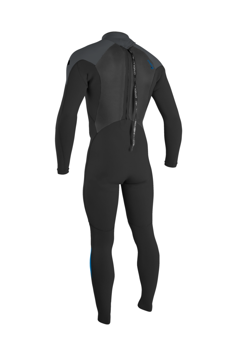 O'Neill Epic 4/3 Mens Back Zip Wetsuit Black/Graphite/Bali Blue