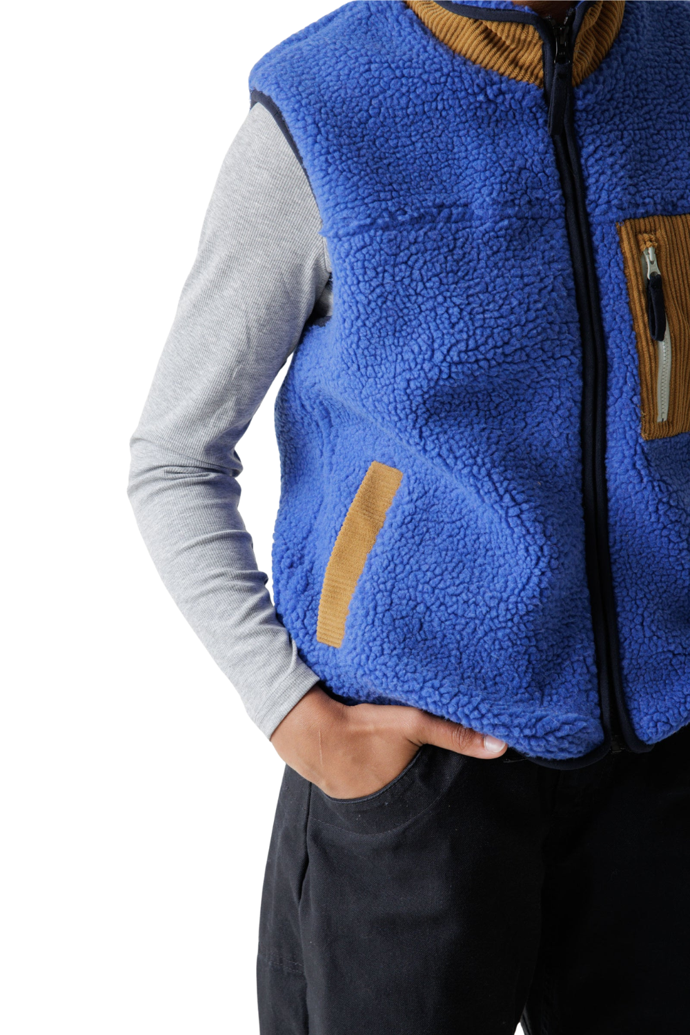 Kavu Ozette Womens Fleece Vest Admiral Blue
