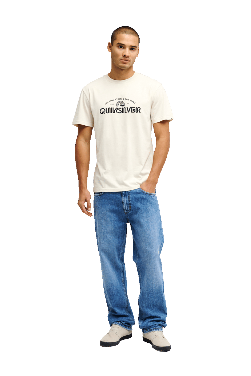 Quiksilver EV Vista Mens T-Shirt Bone White