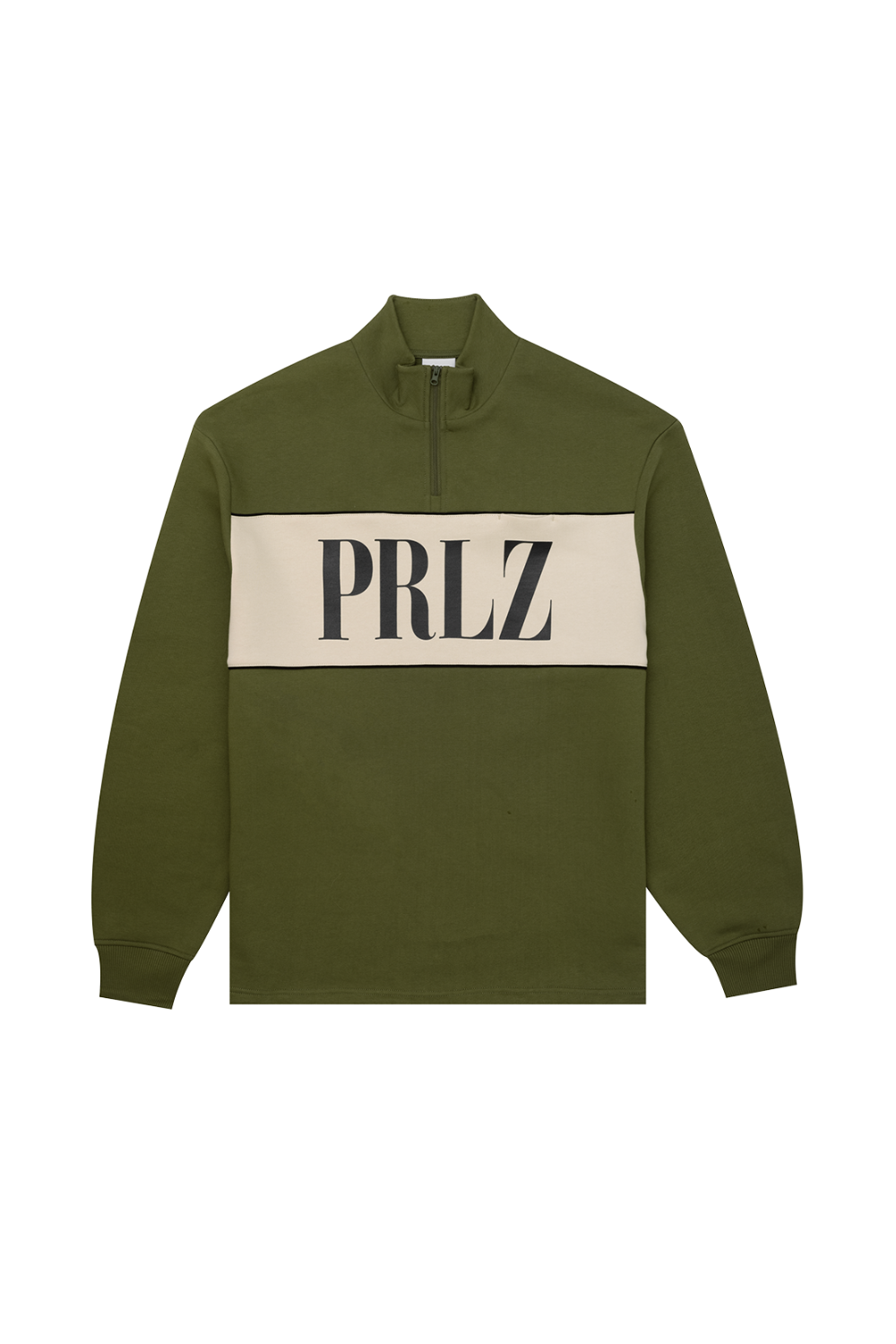 Parlez Horizon 1/4 Zip Sweatshirt Moss