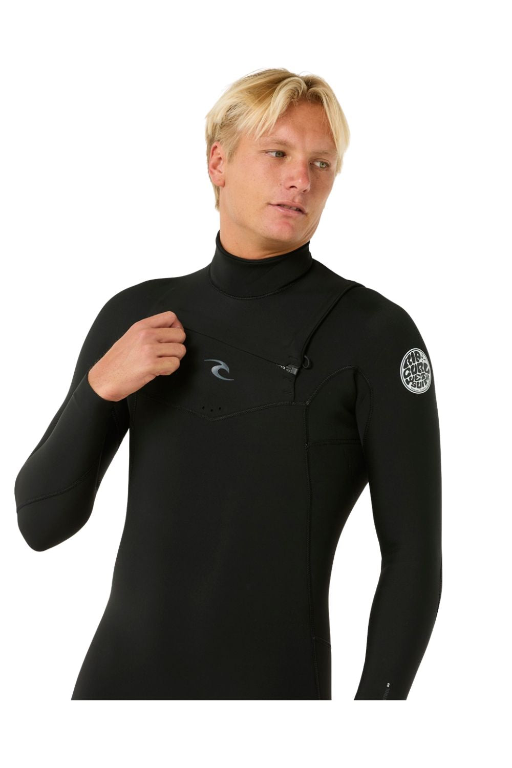 Rip Curl Mens Dawn Patrol 5/3mm Chest Zip Wetsuit Black