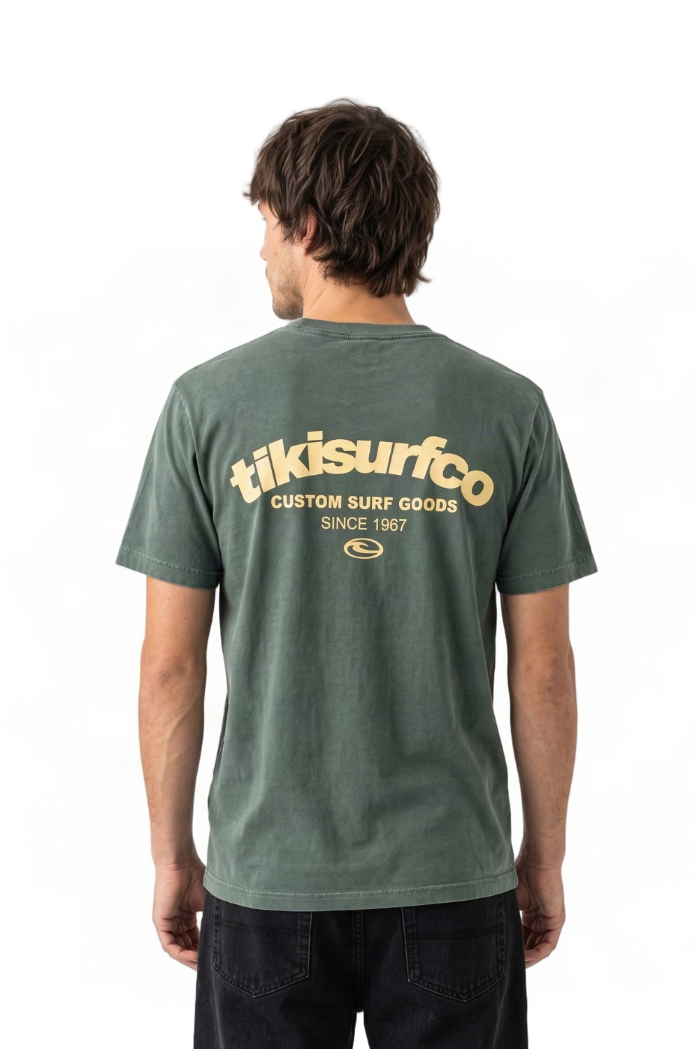 Tiki Surfco T-Shirt Washed Pine