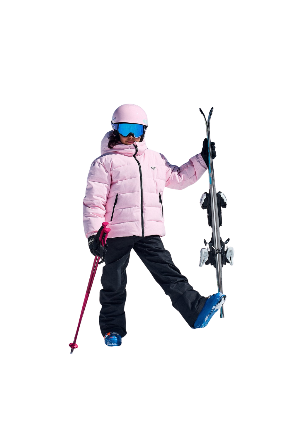 Roxy Snowyhill Puffy 10K Girls Technical Ski & Snowboard Jacket Rose Shadow