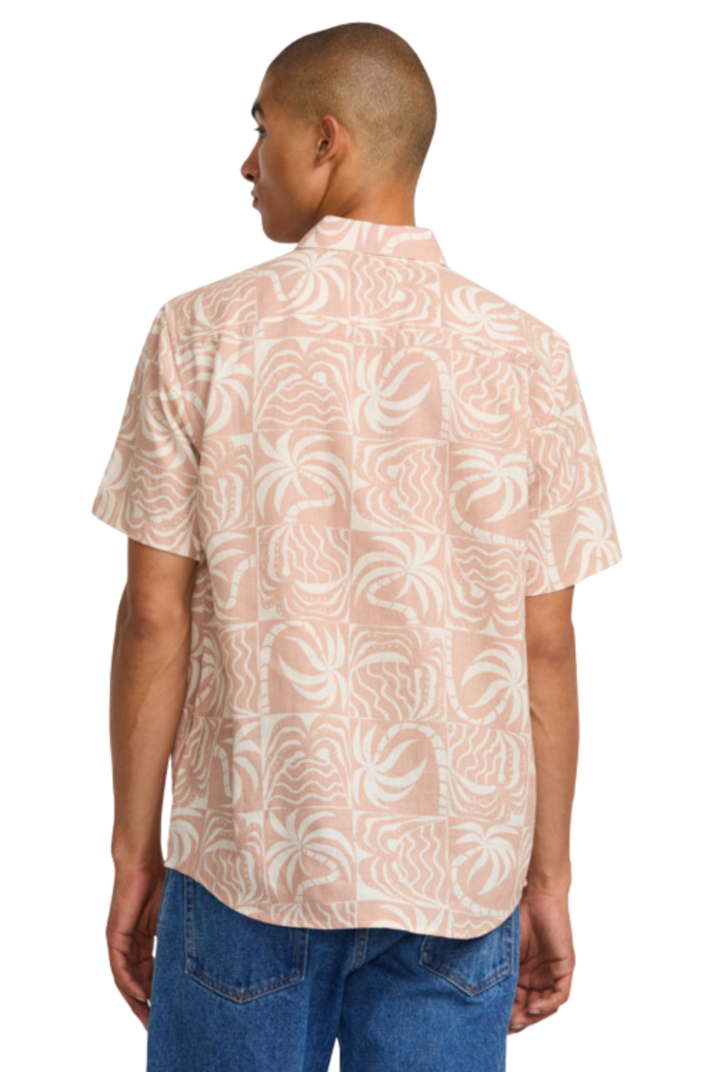 RVCA Exotica Short Sleeve Shirt Pale Mauve