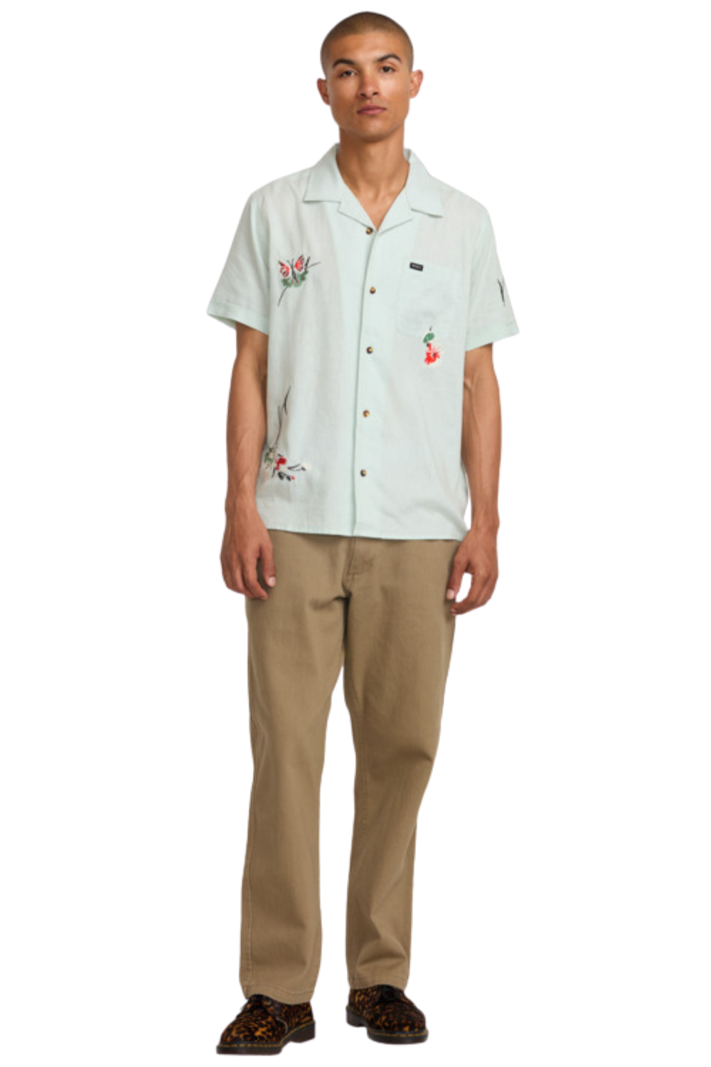 RVCA Nectar Short Sleeve Shirt Green Tea