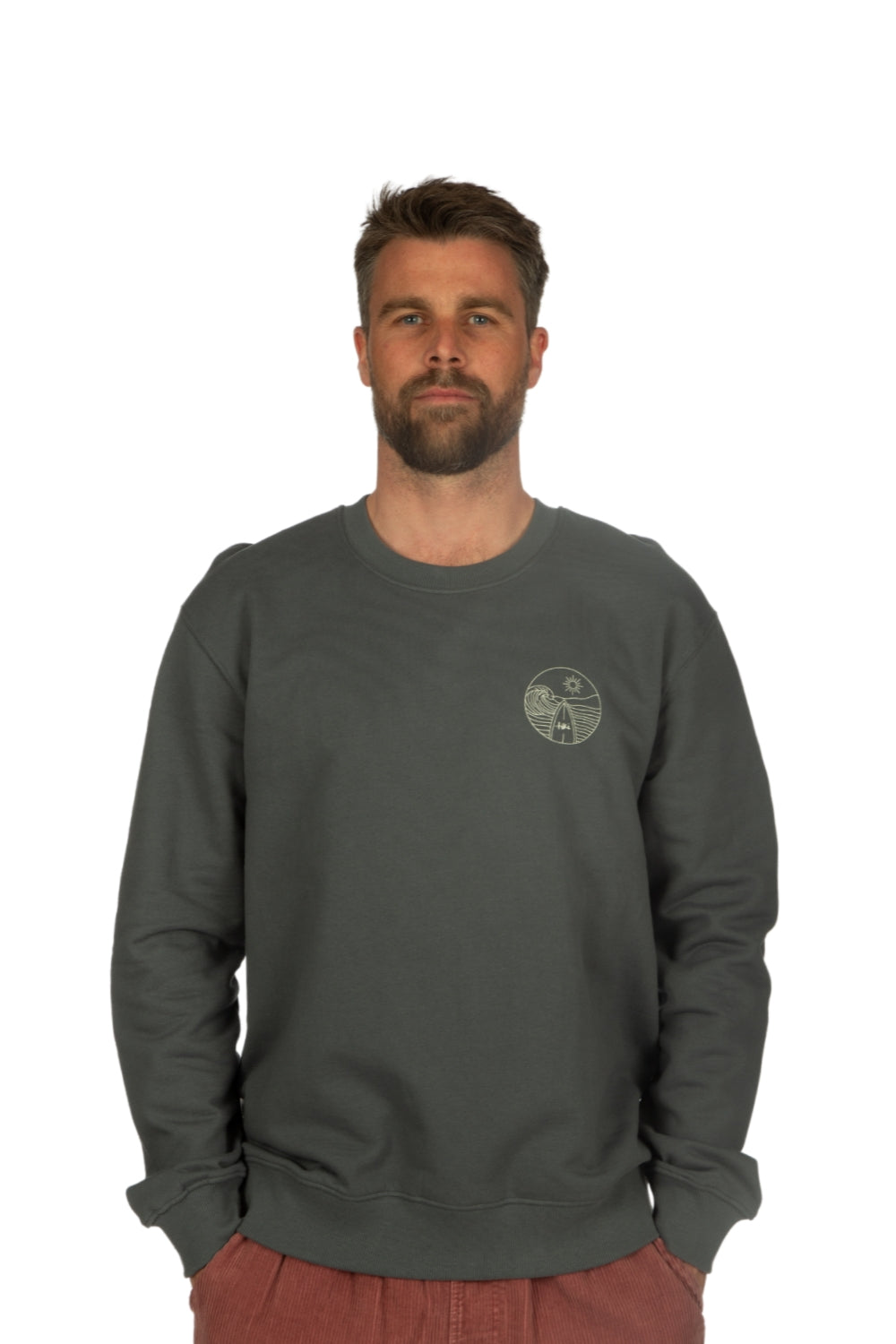 Tiki North Devon Crew Charcoal