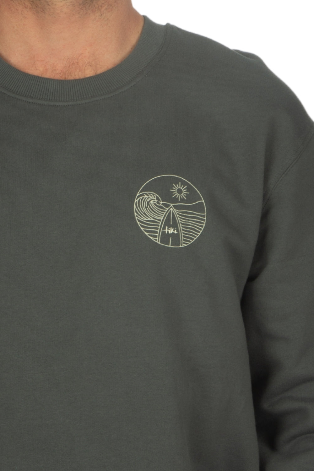 Tiki North Devon Crew Charcoal