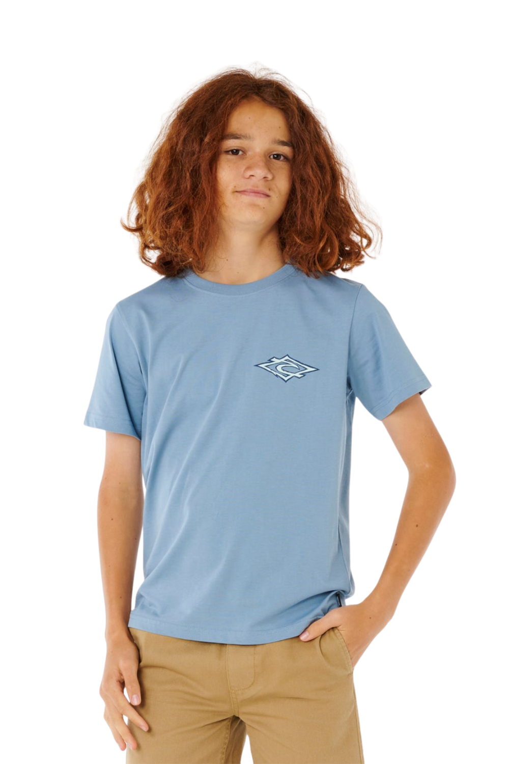 Rip Curl Hazey Days Boys T-Shirt Faded Denim