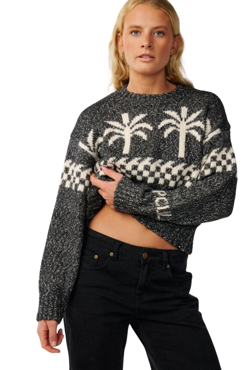 Rip Curl Bossa Nova Neps Womens Sweater Washed Black
