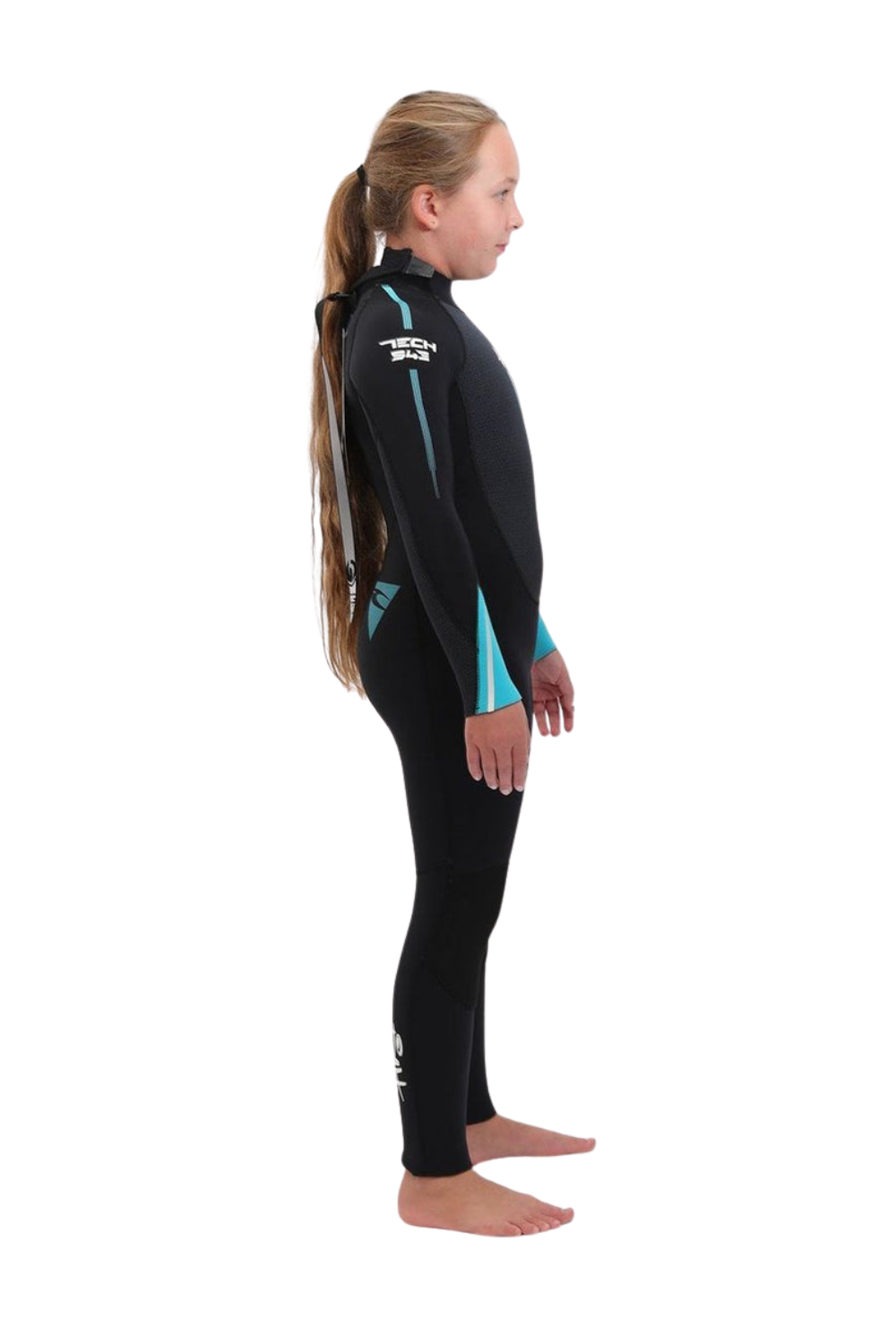 Tiki Tech 5/4/3mm Junior Wetsuit Back Zip Black/Blue