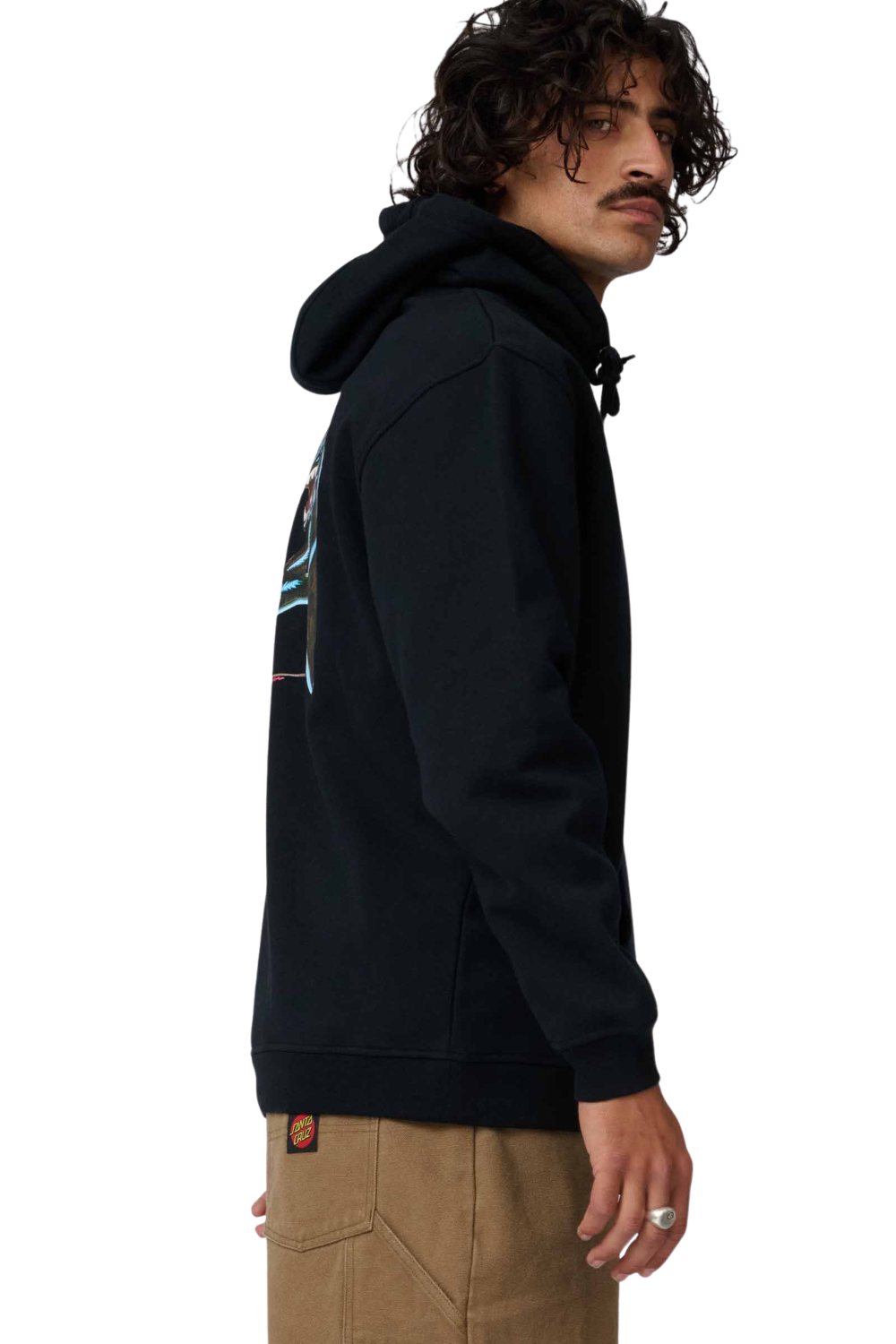Santa Cruz Natas Sketch Panther Mens Hoodie Black