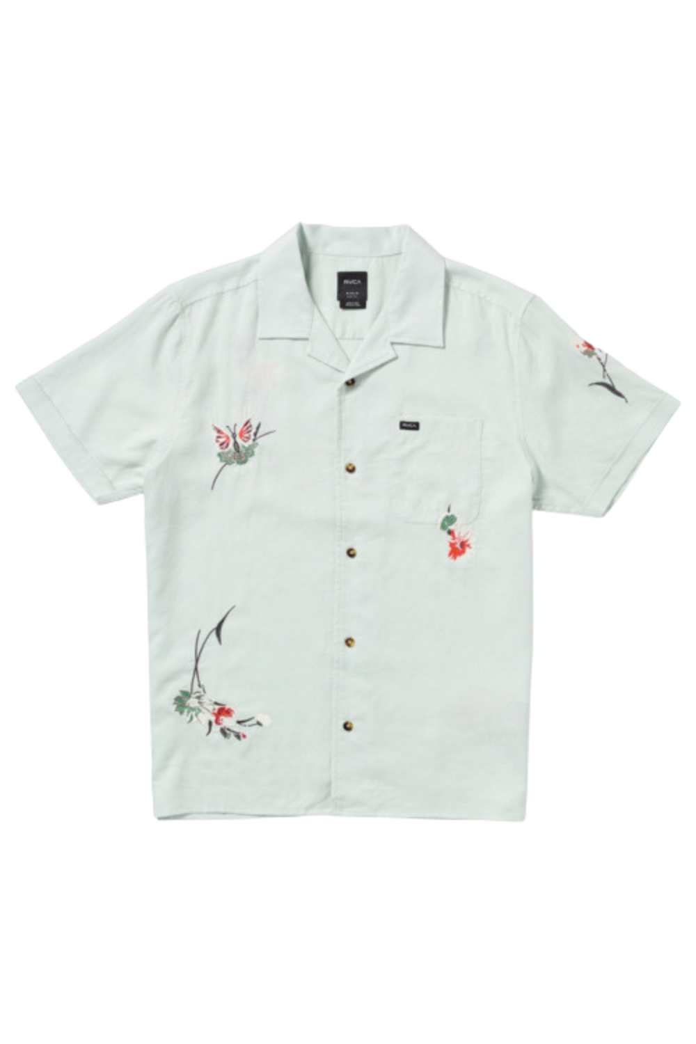 RVCA Nectar Short Sleeve Shirt Green Tea