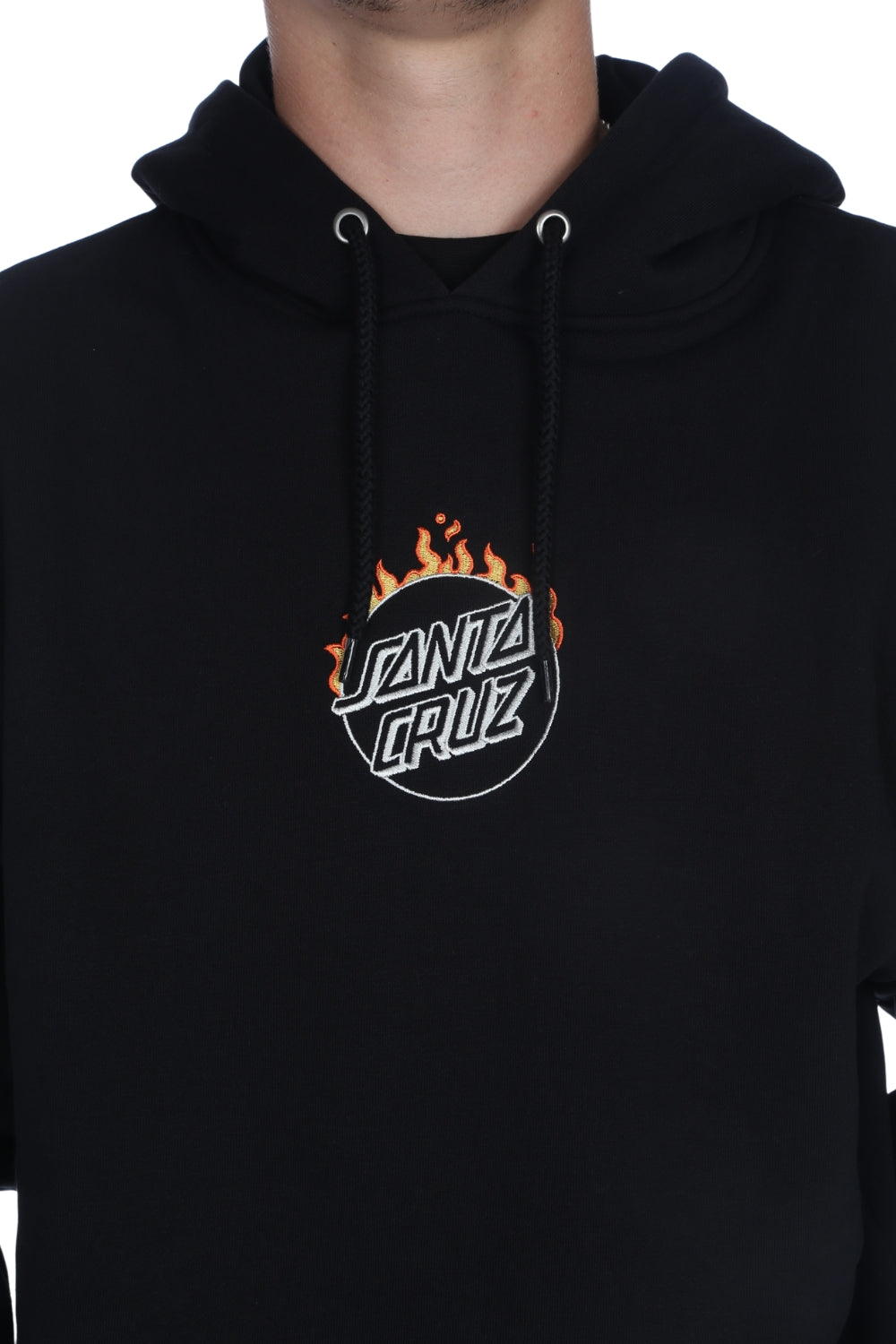 Santa Cruz Burnt Opus Front Hoodie Black
