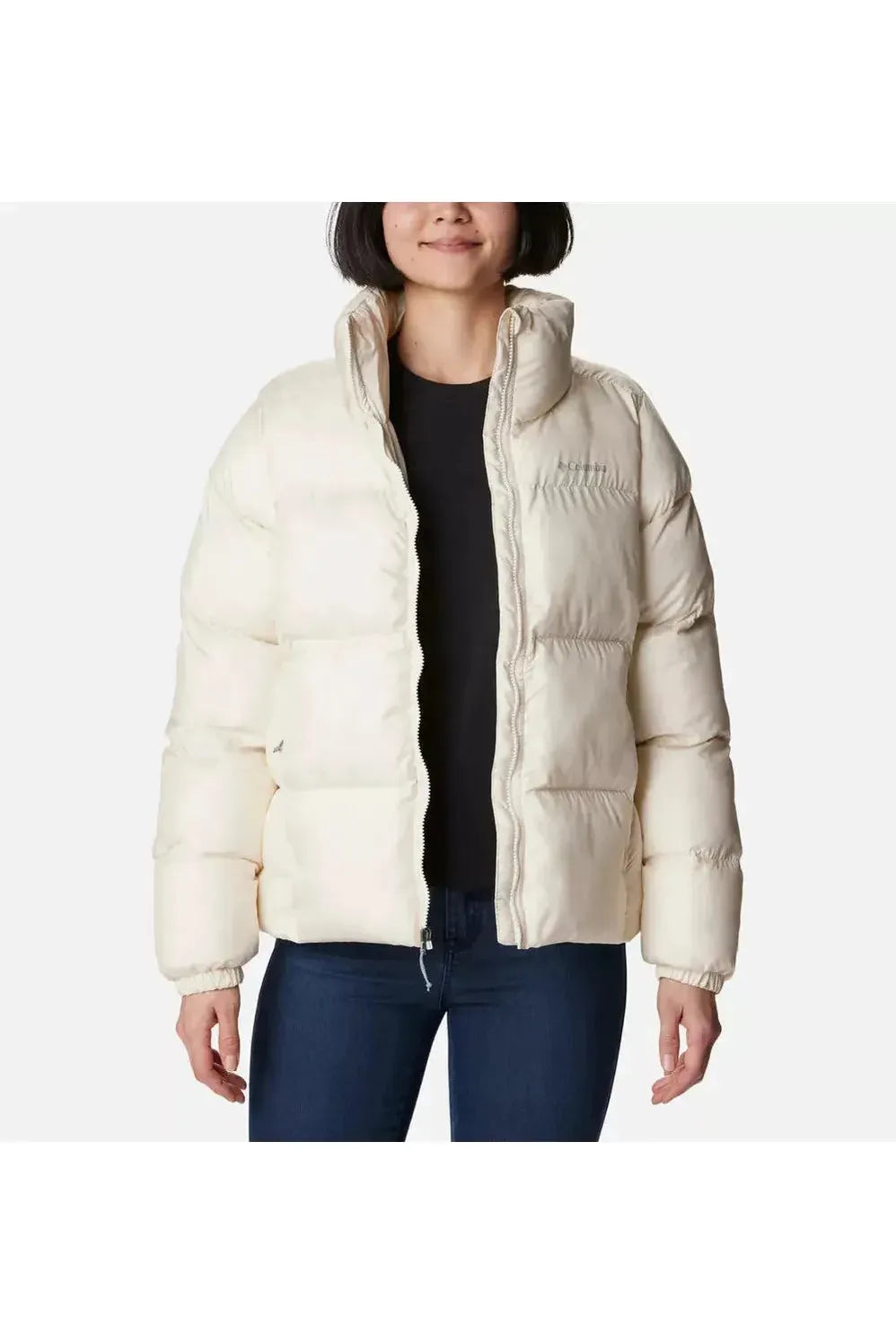 Columbia white 2025 puffer jacket