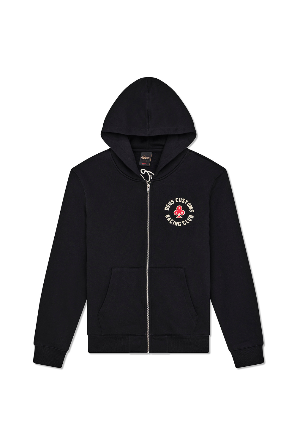 Deus Basto Full Zip Hoodie Black