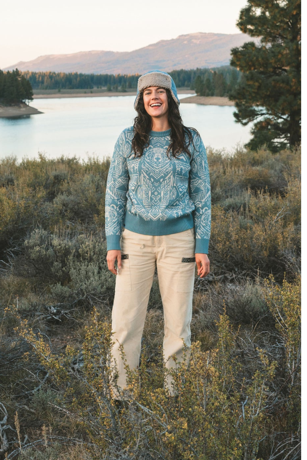 Kavu Fur Ball Fudd Hat Blue Mirage