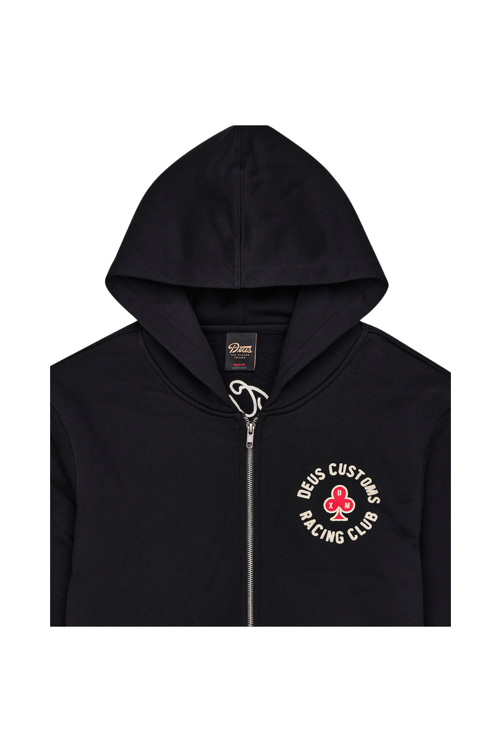 Deus Basto Full Zip Hoodie Black