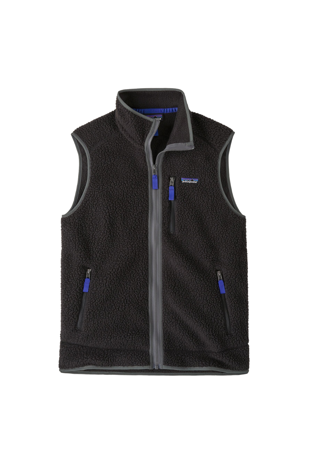 Patagonia Mens Retro Pile Vest Black/Forge Grey