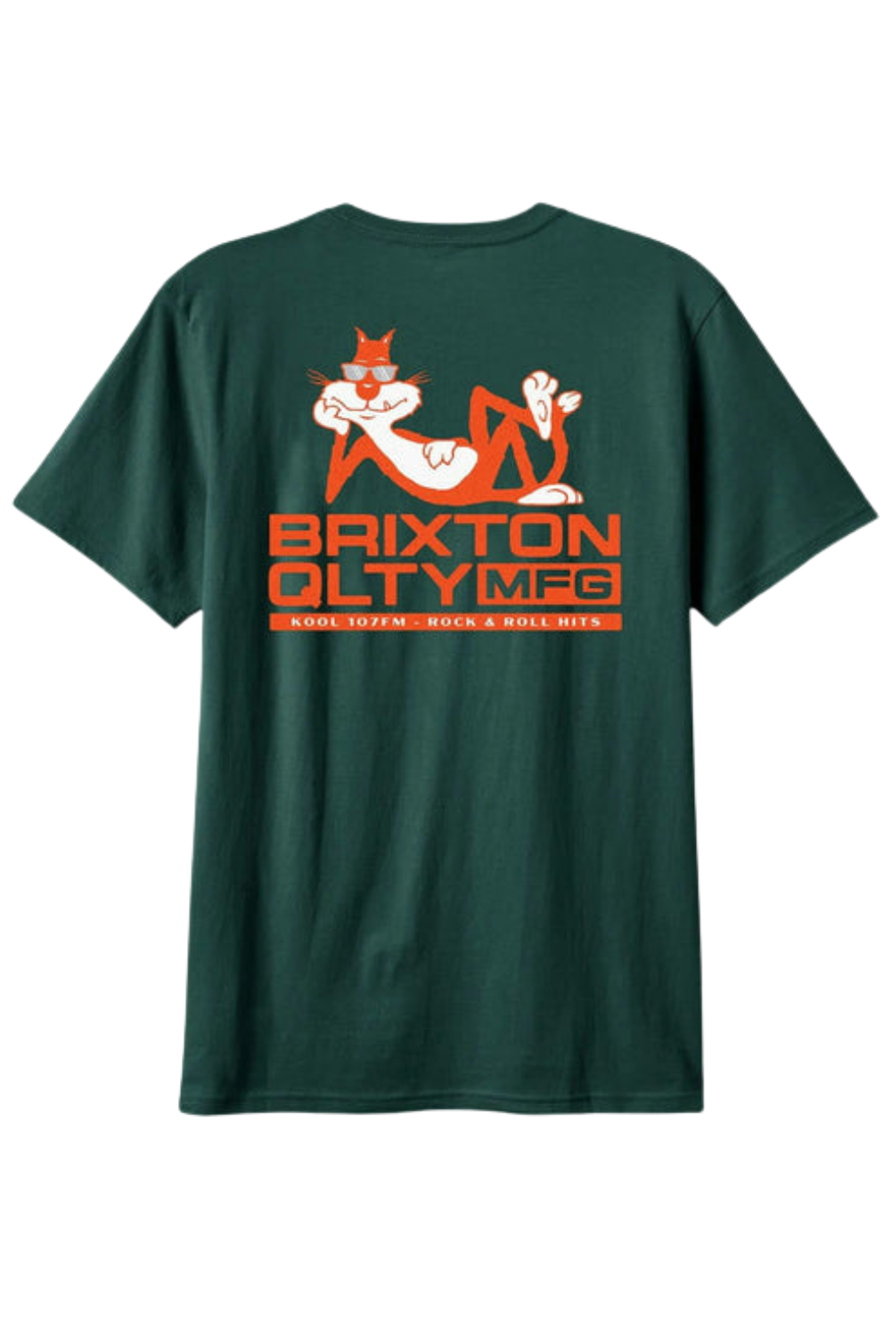 Brixton Cool Cat Short Sleeve Standard T-Shirt Deep Emerald
